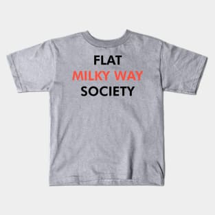 Flat Milky Way Society (Dark) Kids T-Shirt